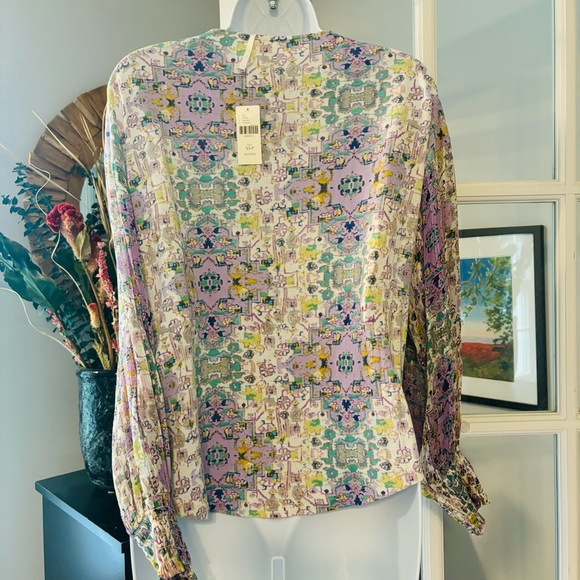 By Anthropologie Odetta Embroidered Top XSP Fits Small NWT - Picture 5 of 11